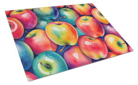 Colorful Fruit Glass Cutting Board (size: LargeDesign)