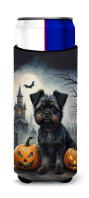 Spooky Halloween Hugger for Ultra Slim Cans (Dog Breed: Affenpinscher 2001, size: Slim Can)