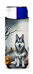 Spooky Halloween Hugger for Ultra Slim Cans (Dog Breed: Alaskan Malamute 2007, size: Slim Can)