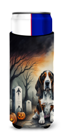 Spooky Halloween Hugger for Ultra Slim Cans (Dog Breed: Basset Hound 2010, size: Slim Can)
