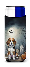 Spooky Halloween Hugger for Ultra Slim Cans (Dog Breed: Beagle 2011, size: Slim Can)