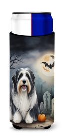 Spooky Halloween Hugger for Ultra Slim Cans (Dog Breed: Bearded Collie 2012, size: Slim Can)