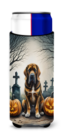 Spooky Halloween Hugger for Ultra Slim Cans (Dog Breed: Bloodhound  2017, size: Slim Can)
