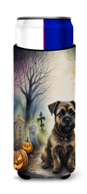 Spooky Halloween Hugger for Ultra Slim Cans (Dog Breed: Border Terrier  2019, size: Slim Can)