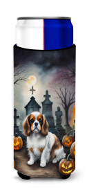 Spooky Halloween Hugger for Ultra Slim Cans (Dog Breed: Cavalier Spaniel  2030, size: Slim Can)