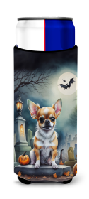 Spooky Halloween Hugger for Ultra Slim Cans (Dog Breed: Chihuahua  2031, size: Slim Can)