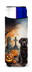 Spooky Halloween Hugger for Ultra Slim Cans (Dog Breed: Labrador Retriever  2032, size: Slim Can)