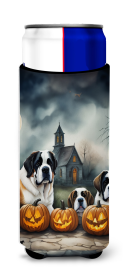 Spooky Halloween Hugger for Ultra Slim Cans (Dog Breed: Saint Bernard  2050, size: Slim Can)