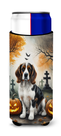 Spooky Halloween Hugger for Ultra Slim Cans (Dog Breed: Welsh Springer Spaniel  2057, size: Slim Can)