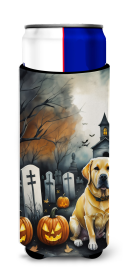 Spooky Halloween Hugger for Ultra Slim Cans (Dog Breed: Labrador Retriever  2060, size: Slim Can)