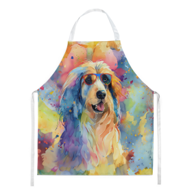 Hippie Dawg Apron (Dog Breed: Afghan Hound 2448, size: large)