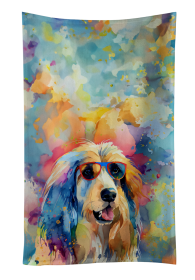 Hippie Dawg Kitchen Towel (Dog Breed: Afghan Hound 2448, size: 25Hx15W)