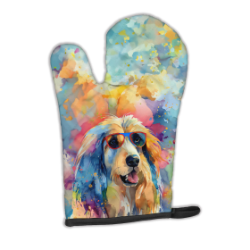 Hippie Dawg Oven Mitt (Design: Afghan Hound 2448, size: 12HX8.5W)
