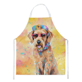 Hippie Dawg Apron (Dog Breed: Airedale Terrier 2449, size: large)