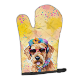 Hippie Dawg Oven Mitt (Design: Airedale Terrier 2449, size: 12HX8.5W)