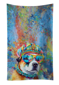 Hippie Dawg Kitchen Towel (Dog Breed: Akita 2450, size: 25Hx15W)