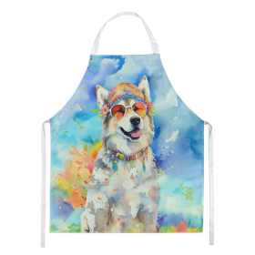 Hippie Dawg Apron (Dog Breed: Alaskan Malamute 2452, size: large)