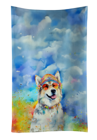 Hippie Dawg Kitchen Towel (Dog Breed: Alaskan Malamute 2452, size: 25Hx15W)