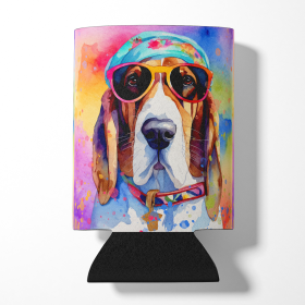 Hippie Dawg Can or Bottle Hugger (Dog Breed: Basset Hound 2454, size: Can Hugger)