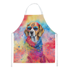 Hippie Dawg Apron (Dog Breed: Beagle 2455, size: large)