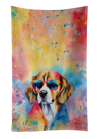 Hippie Dawg Kitchen Towel (Dog Breed: Beagle 2455, size: 25Hx15W)