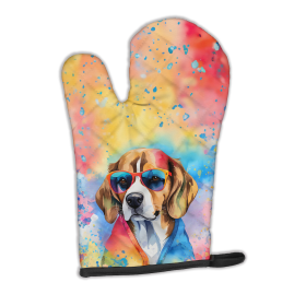 Hippie Dawg Oven Mitt (Design: Beagle 2455, size: 12HX8.5W)