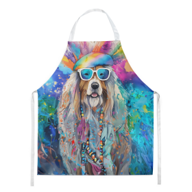 Hippie Dawg Apron (Dog Breed: Bearded Collie 2456, size: large)