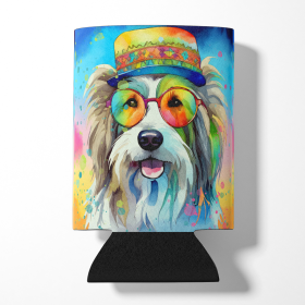 Hippie Dawg Can or Bottle Hugger (Dog Breed: Bearded Collie 2457, size: Can Hugger)