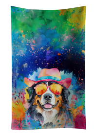 Hippie Dawg Kitchen Towel (Dog Breed: Bernese Mountain Dog 2459, size: 25Hx15W)