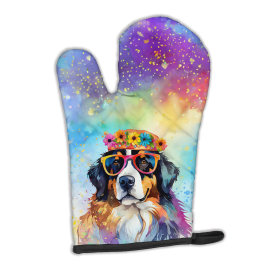Hippie Dawg Oven Mitt (Design: Bernese Mountain Dog 2461, size: 12HX8.5W)