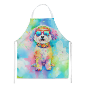 Hippie Dawg Apron (Dog Breed: Bichon Frise 2463, size: large)