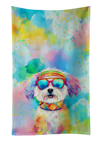 Hippie Dawg Kitchen Towel (Dog Breed: Bichon Frise 2463, size: 25Hx15W)