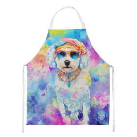 Hippie Dawg Apron (Dog Breed: Bichon Frise 2465, size: large)