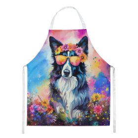 Hippie Dawg Apron (Dog Breed: Border Collie 2466, size: large)
