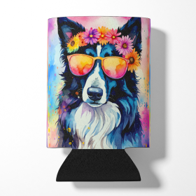 Hippie Dawg Can or Bottle Hugger (Dog Breed: Border Collie 2466, size: Can Hugger)