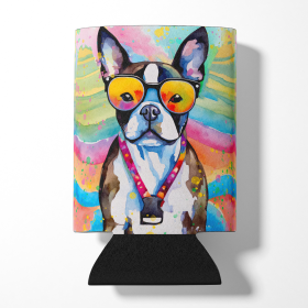 Hippie Dawg Can or Bottle Hugger (Dog Breed: Boston Terrier 2467, size: Can Hugger)