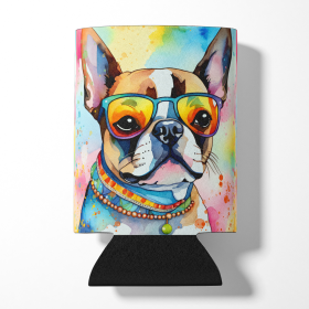 Hippie Dawg Can or Bottle Hugger (Dog Breed: Boston Terrier 2470, size: Can Hugger)