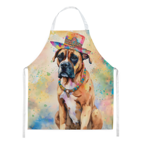 Hippie Dawg Apron (Dog Breed: Boxer 2471, size: large)