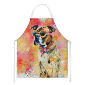 Hippie Dawg Apron (Dog Breed: Boxer 2473, size: large)