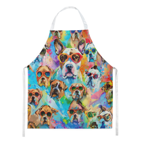 Hippie Dawg Apron (Dog Breed: Boxer 2474, size: large)