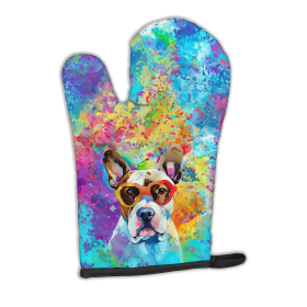Hippie Dawg Oven Mitt (Design: Boxer 2474, size: 12HX8.5W)