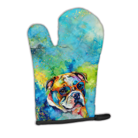 Hippie Dawg Oven Mitt (Design: English Bulldog 2475, size: 12HX8.5W)