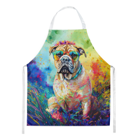 Hippie Dawg Apron (Dog Breed: Bullmastiff 2478, size: large)