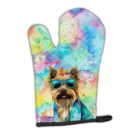 Hippie Dawg Oven Mitt (Design: Cairn Terrier 2479, size: 12HX8.5W)