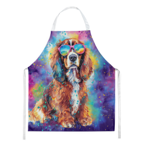 Hippie Dawg Apron (Dog Breed: Cavalier Spaniel 2483, size: large)