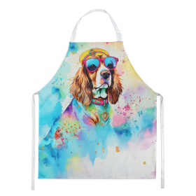 Hippie Dawg Apron (Dog Breed: Cavalier Spaniel 2484, size: large)