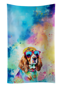 Hippie Dawg Kitchen Towel (Dog Breed: Cavalier Spaniel 2484, size: 25Hx15W)