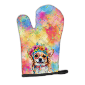 Hippie Dawg Oven Mitt (Design: Chihuahua 2488, size: 12HX8.5W)