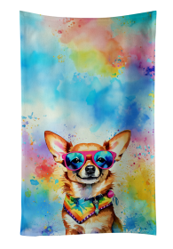 Hippie Dawg Kitchen Towel (Dog Breed: Chihuahua 2489, size: 25Hx15W)
