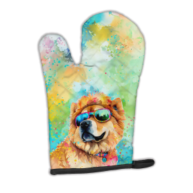 Hippie Dawg Oven Mitt (Design: Chow Chow 2490, size: 12HX8.5W)